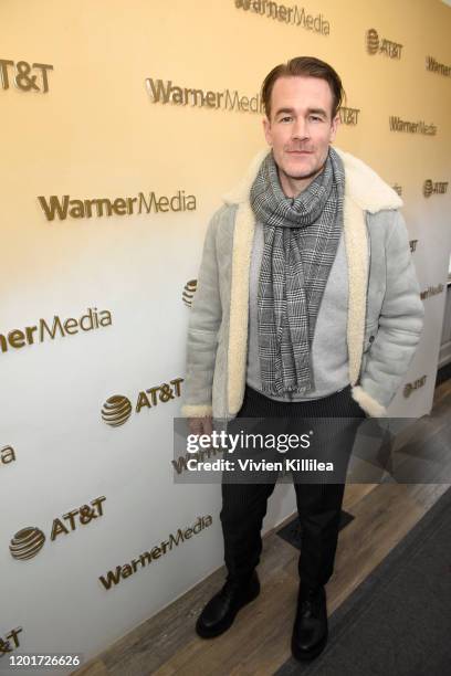 James Van Der Beek stops by WarnerMedia Lodge: Elevating Storytelling with AT&T during Sundance Film Festival 2020 on January 24, 2020 in Park City,...