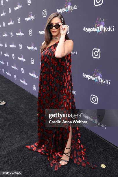 Njomza attends the Instagram + Facebook Women in Music Luncheon at Ysabel on January 24, 2020 in West Hollywood, California.