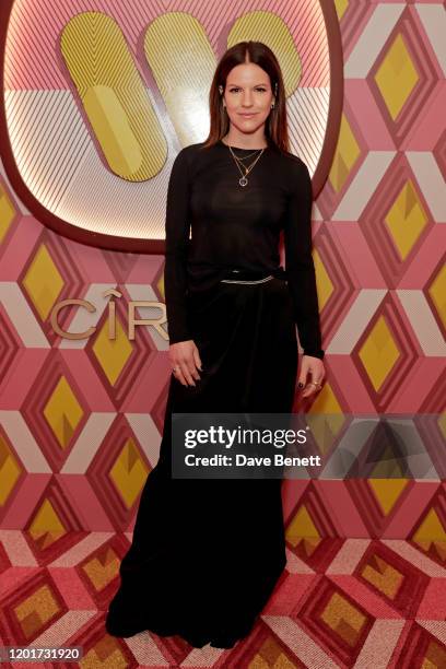 Fuchsia Kate Sumner attends the Warner Music & CIROC BRIT Awards house party, in association with GQ, at The Chiltern Firehouse on February 18, 2020...