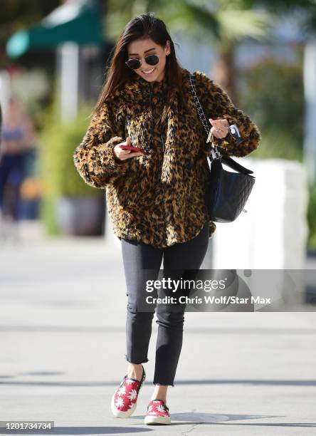 Brenda Song is seen on February 18, 2020 in Los Angeles, California.