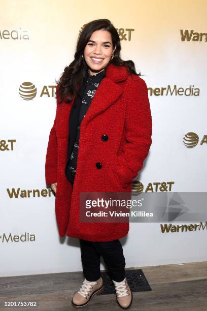America Ferrera stops by WarnerMedia Lodge: Elevating Storytelling with AT&T during Sundance Film Festival 2020 on January 24, 2020 in Park City,...