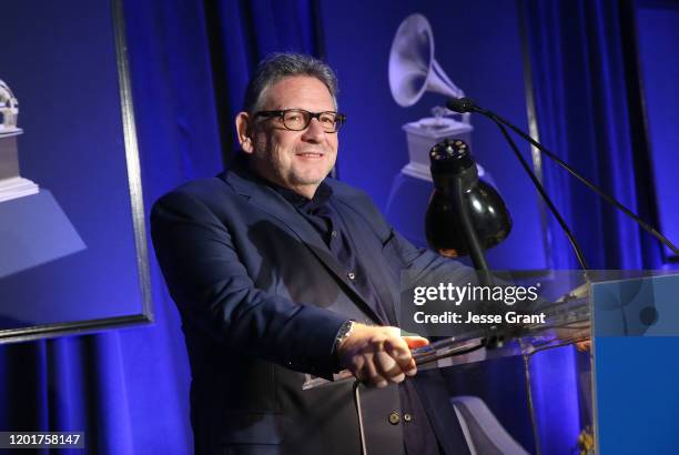 Sir Lucian Grainge, Chairman and CEO, Universal Music Group attends the 62nd Annual GRAMMY Awards - Entertainment Law Initiative on January 24, 2020...