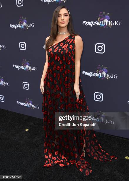 Njomza attends Instagram's GRAMMY Luncheon on January 24, 2020 in Los Angeles, California.