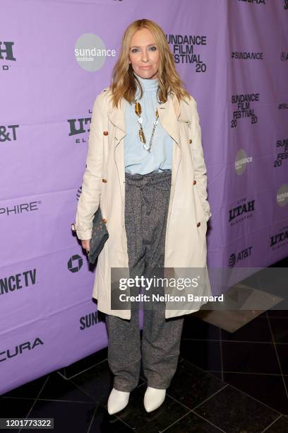 Toni Collette attends the "Opening Night Reception Presented by Zions Bank" premiere during the 2020 Sundance Film Festival at Pierpont Place on...