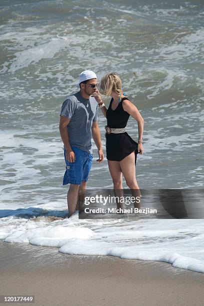 Jerry Ferrara and Alexandra Blodgettattend Brittny And Lisa Gastineau Jewelry Line Preview Event on July 30, 2011 in Malibu, California.