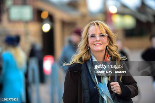 Actress Lea Thompson walks on Main Street on January 24, 2020 in Park City, Utah.