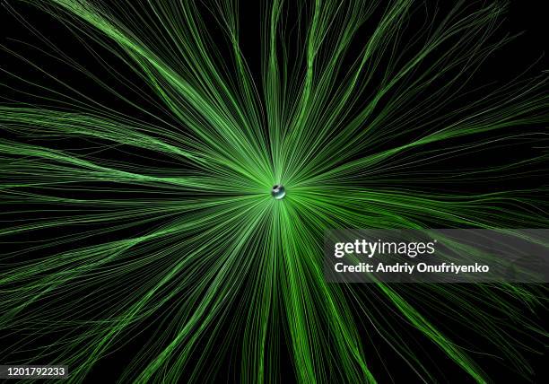 turbulent wires - green inspiring backgrounds imagens e fotografias de stock