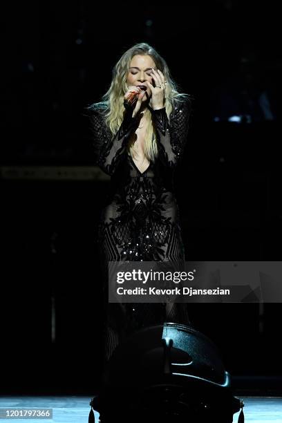 LeAnn Rimes performs onstage during MusiCares Person of the Year honoring Aerosmith at West Hall at Los Angeles Convention Center on January 24, 2020...