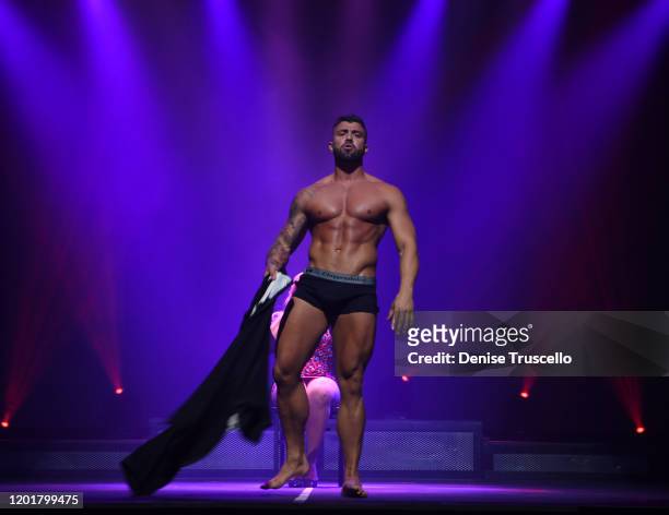 S Rogan O'Connor performs at Chippendales at Rio All-Suite Hotel & Casino on January 24, 2020 in Las Vegas, Nevada.