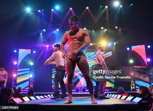 S Joss Mooney performs at Chippendales at Rio All-Suite Hotel & Casino on January 24, 2020 in Las Vegas, Nevada.