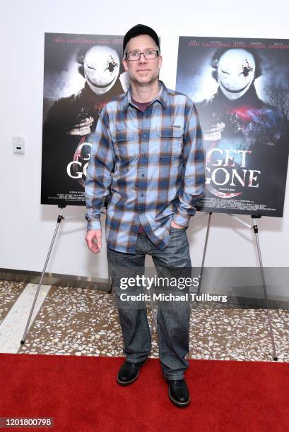 Andrew James Spaeth attends the premiere of "Get Gone" at Arena Cinelounge on January 24, 2020 in Hollywood, California.