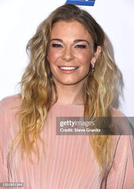 LeAnn Rimes arrives at the 2020 MusiCares Person Of The Year Honoring Aerosmith at West Hall At Los Angeles Convention Center on January 24, 2020 in...