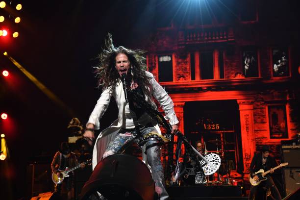 Honoree Steven Tyler of music group Aerosmith performs onstage during MusiCares Person of the Year honoring Aerosmith at West Hall at Los Angeles...