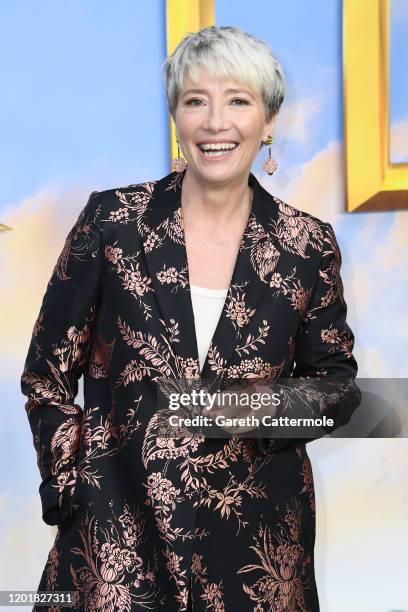 Emma Thompson attends the "Dolittle" special screening at Cineworld Leicester Square on January 25, 2020 in London, England.