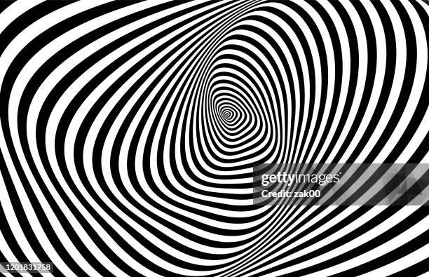 optische 3d-illusion - täuschung stock-grafiken, -clipart, -cartoons und -symbole