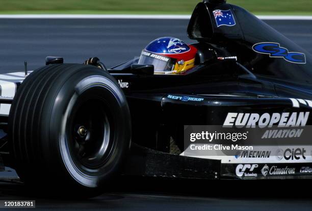 Fernando Alonso drives the Minardi European F1 Minardi PS01 during the Petronas Malaysian Grand Prix on 18th March 2001 at the Sepang International...