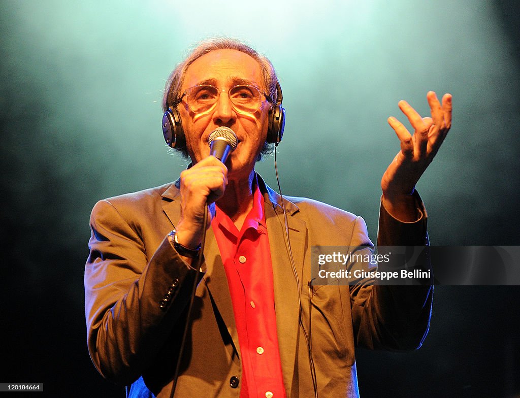 Franco Battiato Performs In Ascoli Piceno
