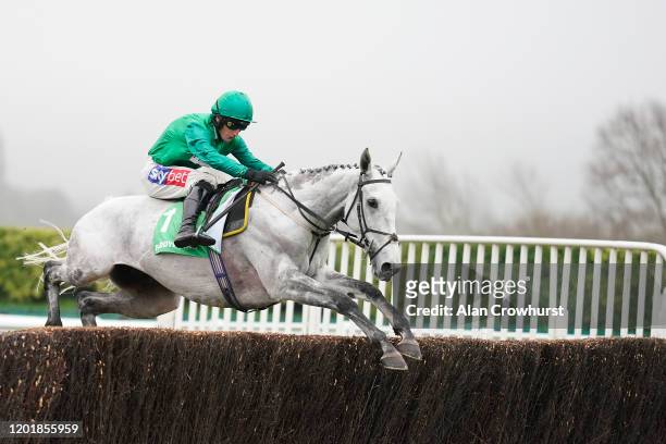 Daryl Jacob riding Bristol De Mai in action during The Paddy Power Cotswold Chase at Cheltenham Racecourse on January 25, 2020 in Cheltenham, England.