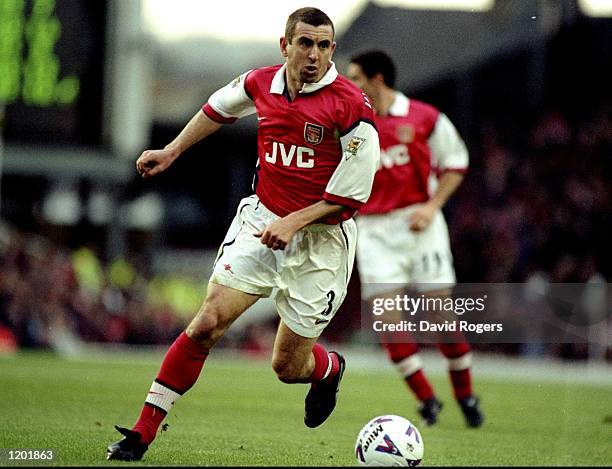 Nigel Winterburn of Arsenal in action during the FA Carling Premiership match against Middlesbrough played at Highbury in London, England. The match...