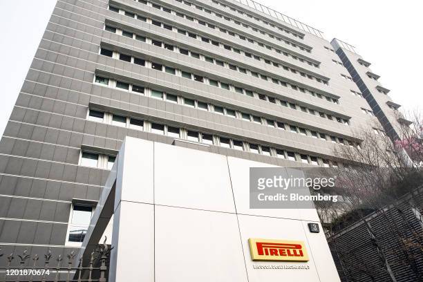 The Pirelli & C. SpA headquarters stand in Milan, Italy, on Wednesday, Feb. 19, 2020. Pirelli is targeting using electricity produced only from...