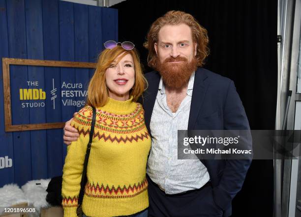 Gry Molvær Hivju and Kristofer Hivju attend the IMDb Studio at Acura Festival Village during Sundance Film Festival on January 25, 2020 in Park City,...