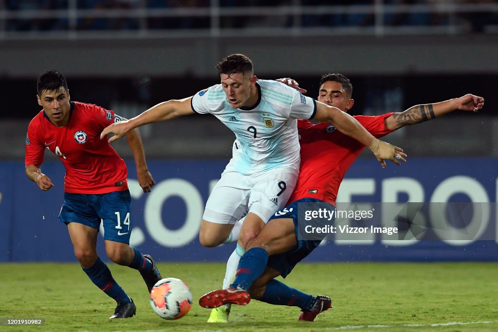 Chile U23 v Argentina U23 - CONMEBOL Preolimpico Colombia 2020