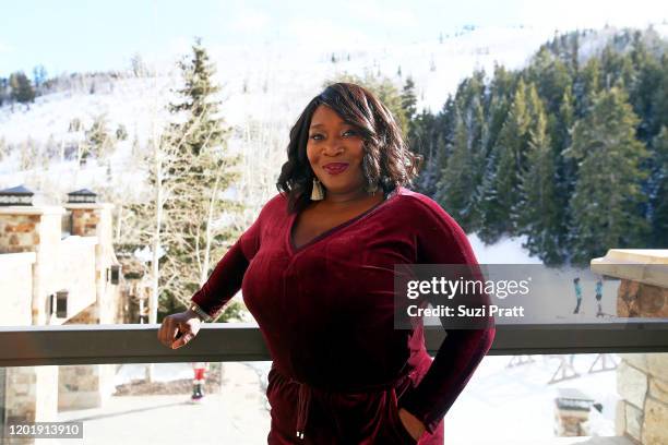 Bevy Smith poses during Cocktails with Bevy: Multicultural Networking Mixer at St. Regis Deer Crest Resort on January 25, 2020 in Park City, Utah....