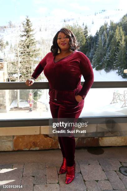 Bevy Smith poses during Cocktails with Bevy: Multicultural Networking Mixer at St. Regis Deer Crest Resort on January 25, 2020 in Park City, Utah....