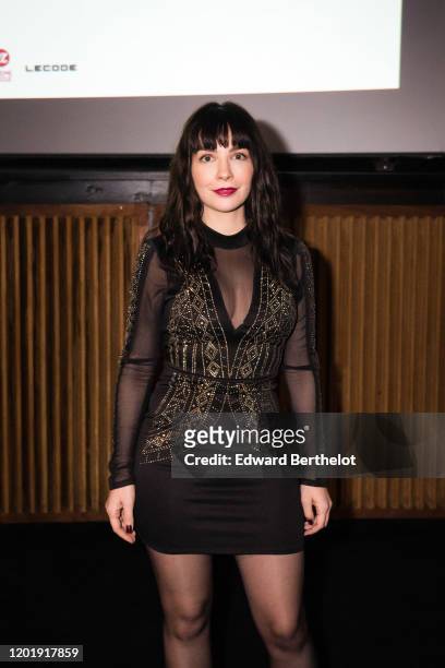 Alix Benezech attends the "Le temps Presse" Festival : Closing Ceremony photocall, At UGC Lyon-Bastille In Paris, on January 24, 2020 in Paris,...
