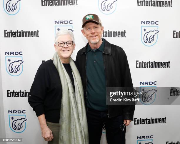 Gina McCarthy, NRDC President and Chief Executive Officer, and Ron Howard attend EW x NRDC Sundance Film Festival Panel Series: Rebuilding Paradise...