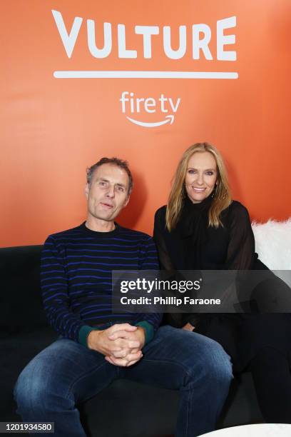 Euros Lyn and Toni Collette attend The Vulture Spot presented by Amazon Fire TV 2020 at The Vulture Spot on January 25, 2020 in Park City, Utah.