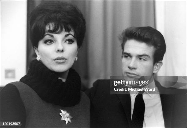 Joan Collins and Warren Beatty who are engaged.