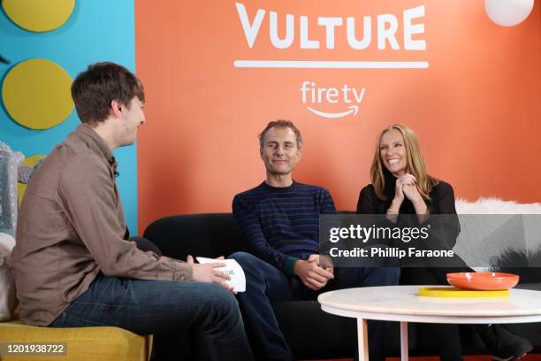 Pat Regan, Euros Lyn, and Toni Collette attend The Vulture Spot presented by Amazon Fire TV 2020 at The Vulture Spot on January 25, 2020 in Park...