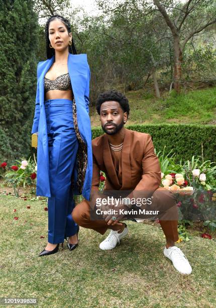 Jhené Aiko and Big Sean attend 2020 Roc Nation THE BRUNCH on January 25, 2020 in Los Angeles, California.