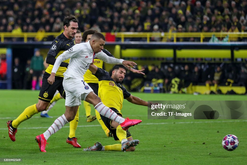 Borussia Dortmund v Paris Saint-Germain - UEFA Champions League Round of 16: First Leg