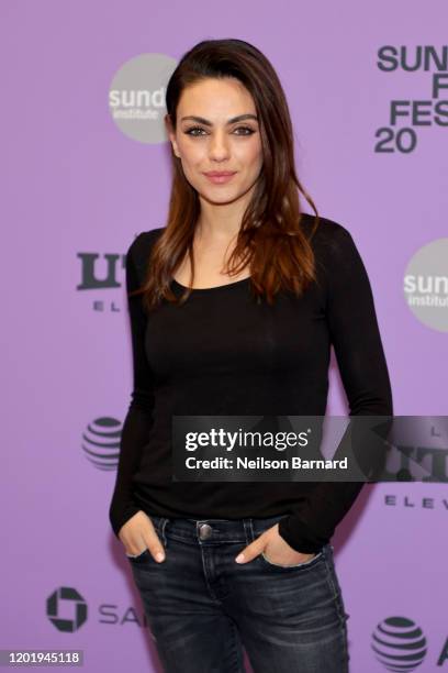 Mila Kunis attends the 2020 Sundance Film Festival - "Four Good Days" Premiere at Eccles Center Theatre on January 25, 2020 in Park City, Utah.