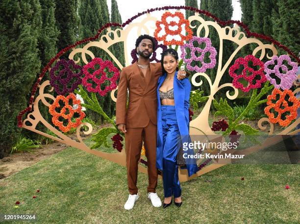 Big Sean and Jhené Aiko attend 2020 Roc Nation THE BRUNCH on January 25, 2020 in Los Angeles, California.