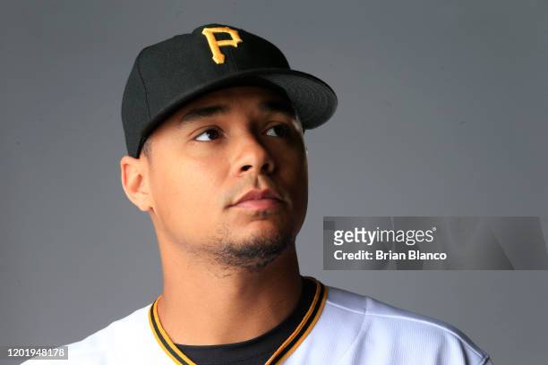 Chris Archer of the Pittsburgh Pirates poses for a photo during the Pirates' photo day on February 19, 2020 at Pirate City in Bradenton, Florida.