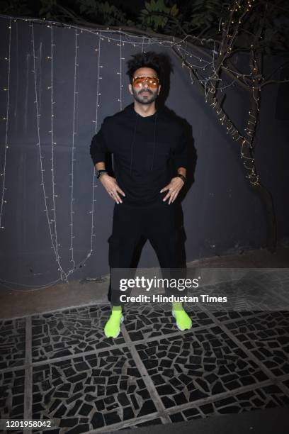 Bollywood actor Aparshakti Khurana spotted at Bandra, on January 26, 2020 in Mumbai, India