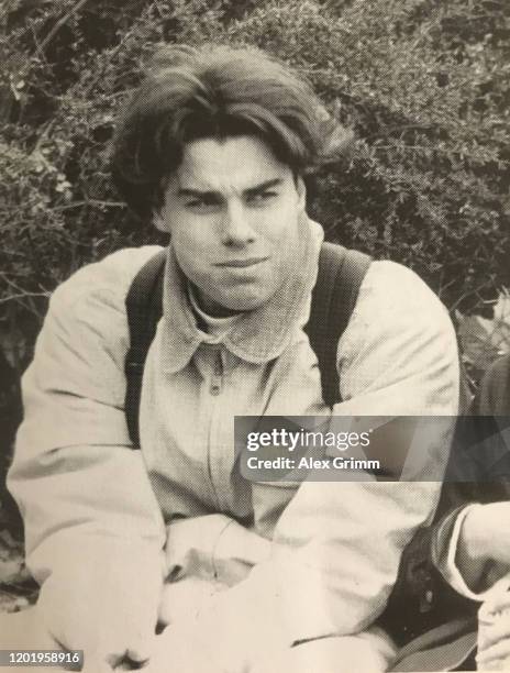 Yearbook photo of Tobias Rathjen, who is suspected of killing 10 people and himself in Hanau, Germany. The picture was taken at Hohe Landesschule, a...