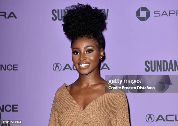 Jayme Lawson attends the 2020 Sundance Film Festival - "Farewell Amor" Premiere at Library Center Theater on January 25, 2020 in Park City, Utah.