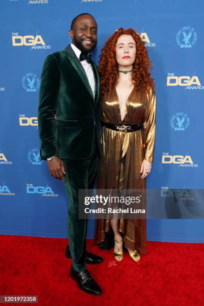 Byron Bowers and Alma Har'el arrive for the 72nd Annual Directors Guild Of America Awards at The Ritz Carlton on January 25, 2020 in Los Angeles,...