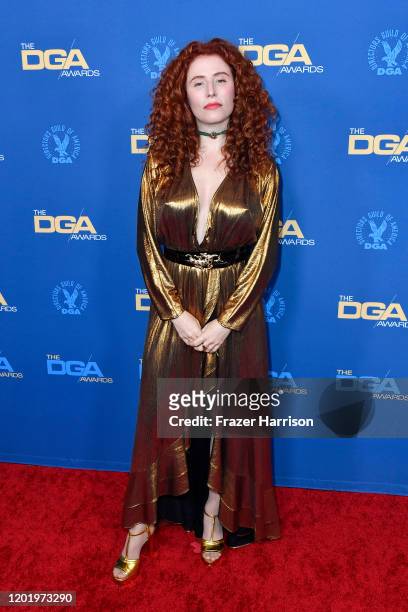 Alma Har'el arrives for the 72nd Annual Directors Guild Of America Awards at The Ritz Carlton on January 25, 2020 in Los Angeles, California.