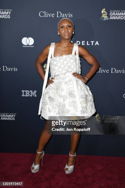 Cynthia Erivo attends the Pre-GRAMMY Gala and GRAMMY Salute to Industry Icons Honoring Sean "Diddy" Combs at The Beverly Hilton Hotel on January 25,...