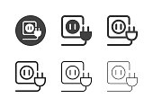 Electric Plug Icons - Multi Series