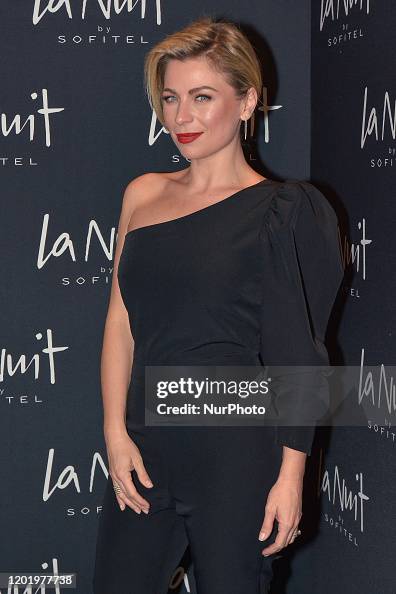 Ludwika Paleta poses for photos during the black carpet of the... News