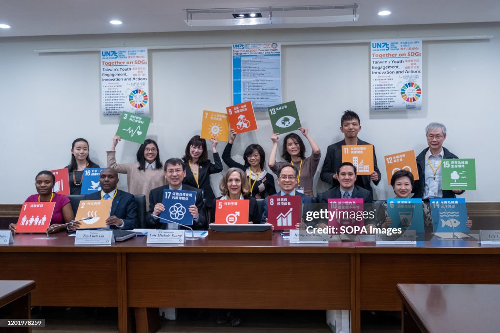 Group photo of the ambassadors, the Professors, and the...