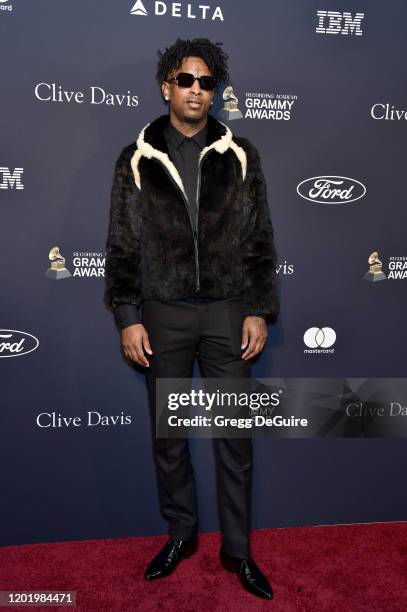 Savage attends the Pre-GRAMMY Gala and GRAMMY Salute to Industry Icons Honoring Sean "Diddy" Combs on January 25, 2020 in Beverly Hills, California.