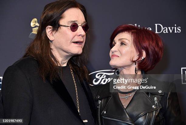 Ozzy Osbourne and Sharon Osbourne attend the Pre-GRAMMY Gala and GRAMMY Salute to Industry Icons Honoring Sean "Diddy" Combs on January 25, 2020 in...