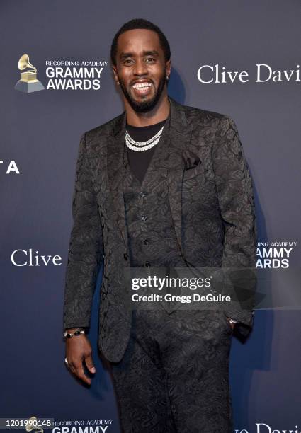 Honoree Sean "Diddy" Combs attends the Pre-GRAMMY Gala and GRAMMY Salute to Industry Icons Honoring Sean "Diddy" Combs on January 25, 2020 in Beverly...